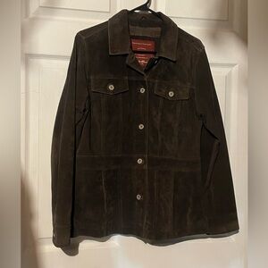Eddie Bauer washable suede jacket